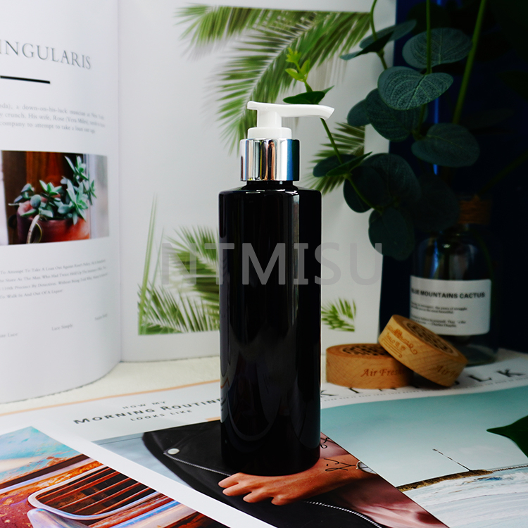 24 410 مضخة لوشن من الألومنيوم الأبيض والشفاف اللامع لغسل اليدين