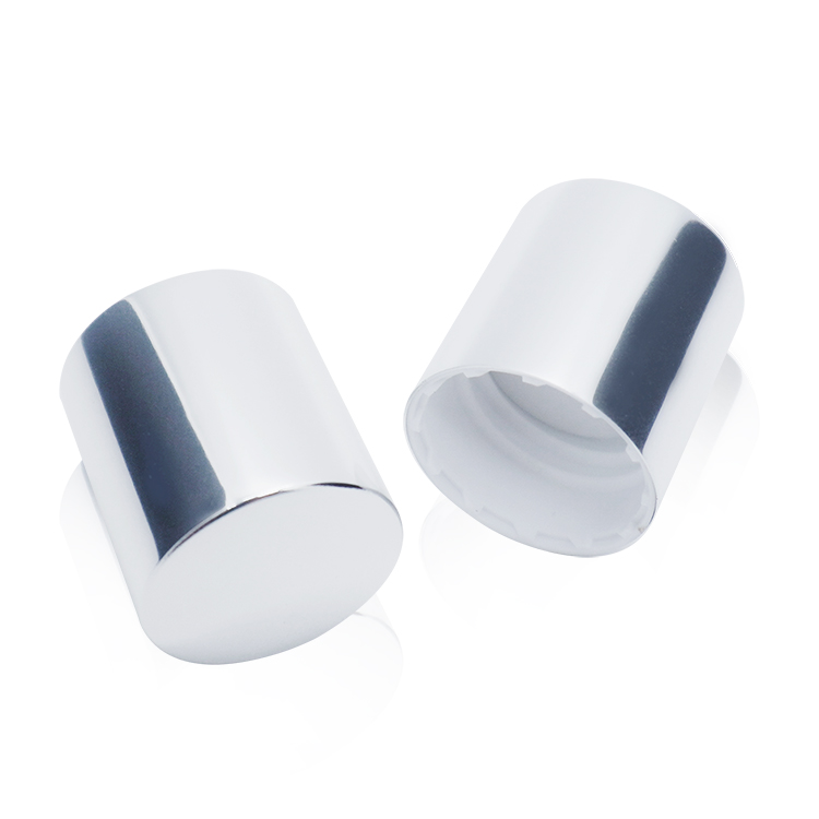 غطاء برغي بلاستيكي من الألومنيوم الفضي اللامع