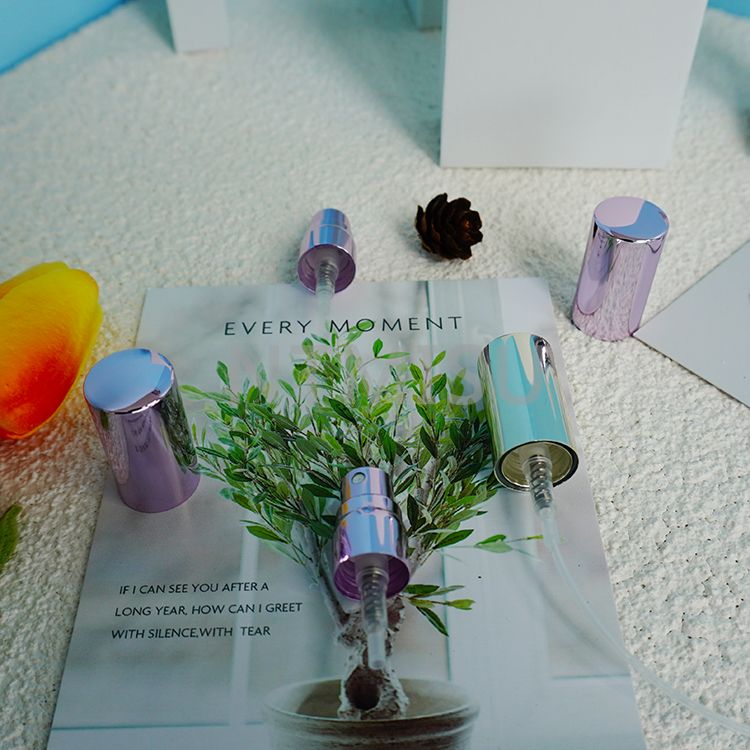 جودة عالية 12 ملم ألوميت ساطع زجاجة البلاتين بخاخ رذاذ ناعم للعطور