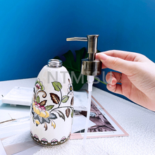 حار بيع المصنع مباشرة فاخر 450 مل الجليد الكراك تعبئة السيراميك زجاجة شامبو جل الاستحمام