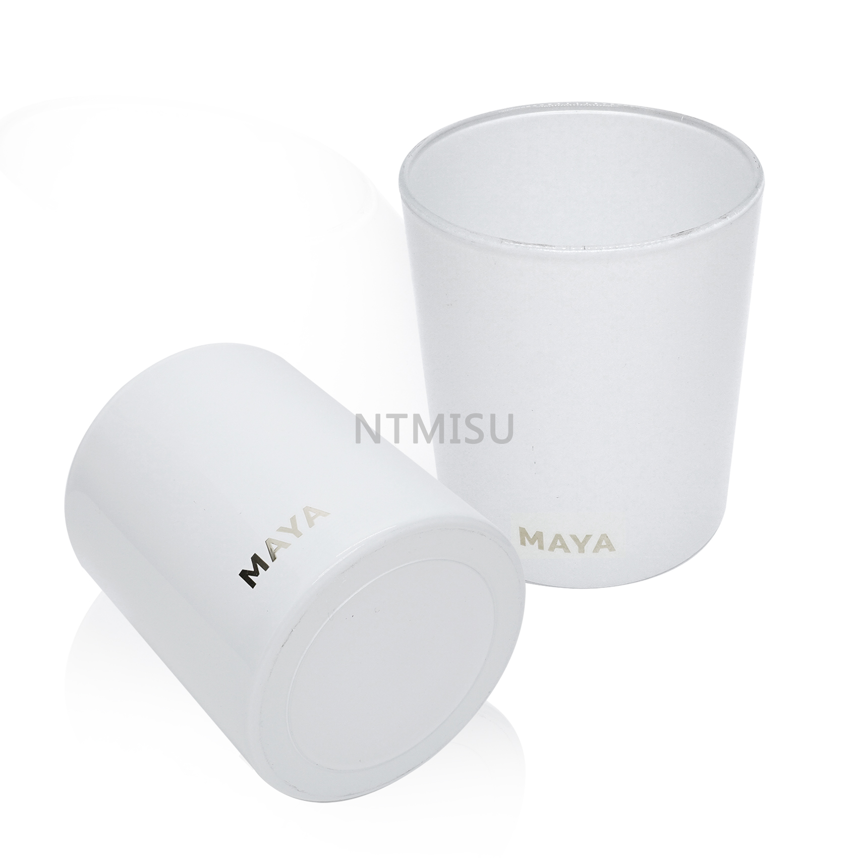 حاوية شموع فارغة ذات فم واسع، وعاء زجاجي، شمعة معطرة لديكور المنزل وحفلات الزفاف