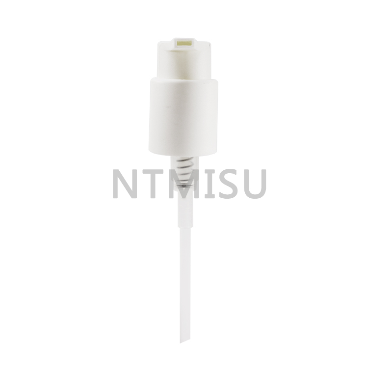 الجملة 24mm منقار البط مضخة رئيس الأبيض مضخة محلول الشامبو لزجاجة المسمار