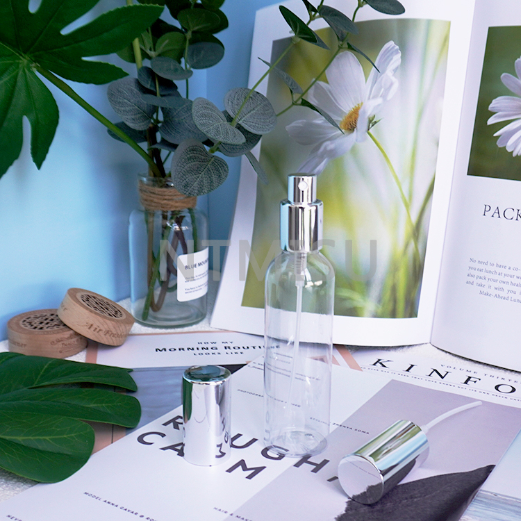 20 415 مضخة رش رذاذ دقيقة من الألومنيوم الفضي اللامع بغطاء كامل