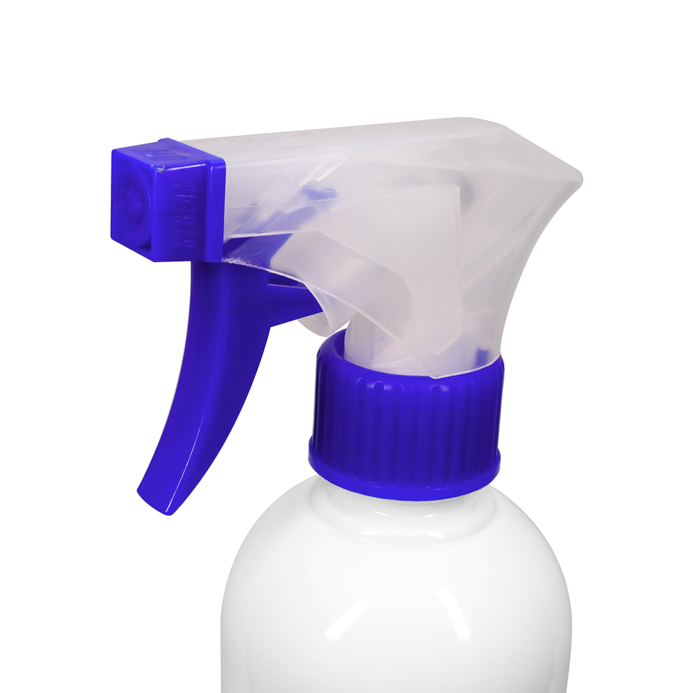 حار بيع 28 مللي متر بخاخة تنظيف بلاستيكية شفافة وزرقاء