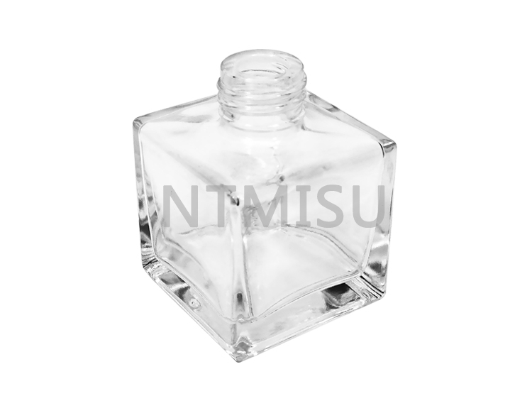 زجاجة عطر زجاجية فارغة مربعة سعة 50 مل