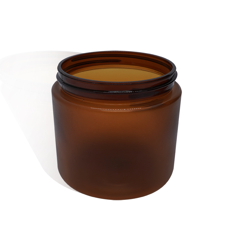 علب كريم العنبر سعة 500 مل وأغطية من الخيزران