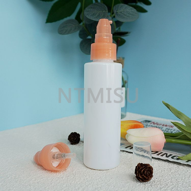 24 410 مضخة معالجة بلاستيكية بلون السلمون الوردي مضخة كريم لتغليف مستحضرات التجميل