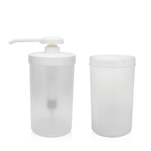 زجاجة بلاستيكية سعة 1000 مل مع مضخة جالون شراب