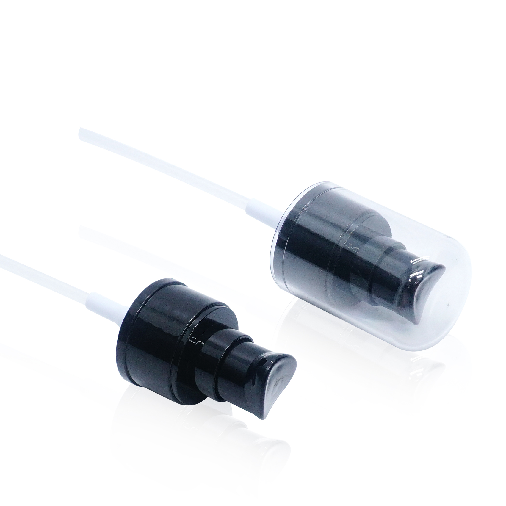 24410 مضخة كريمة بلاستيكية سوداء