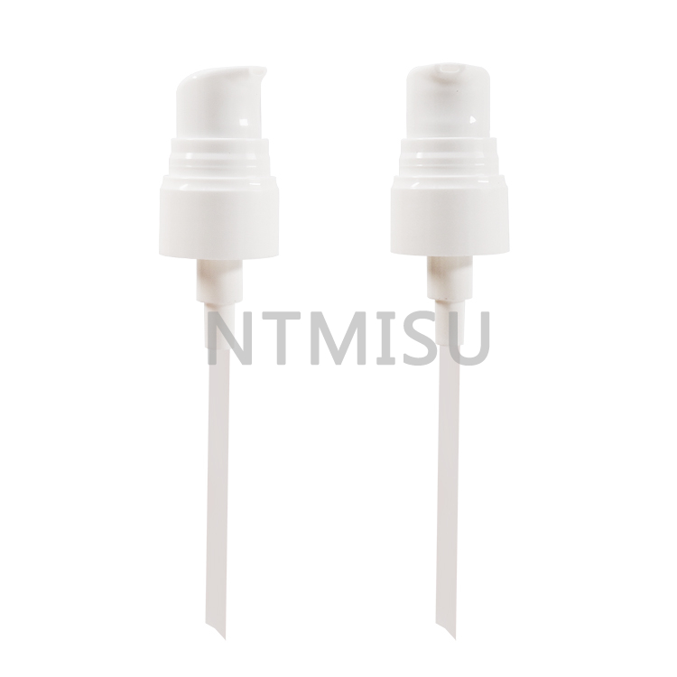  مضخة معالجة كريم خارجية سبرينج مع غطاء نصف أبيض