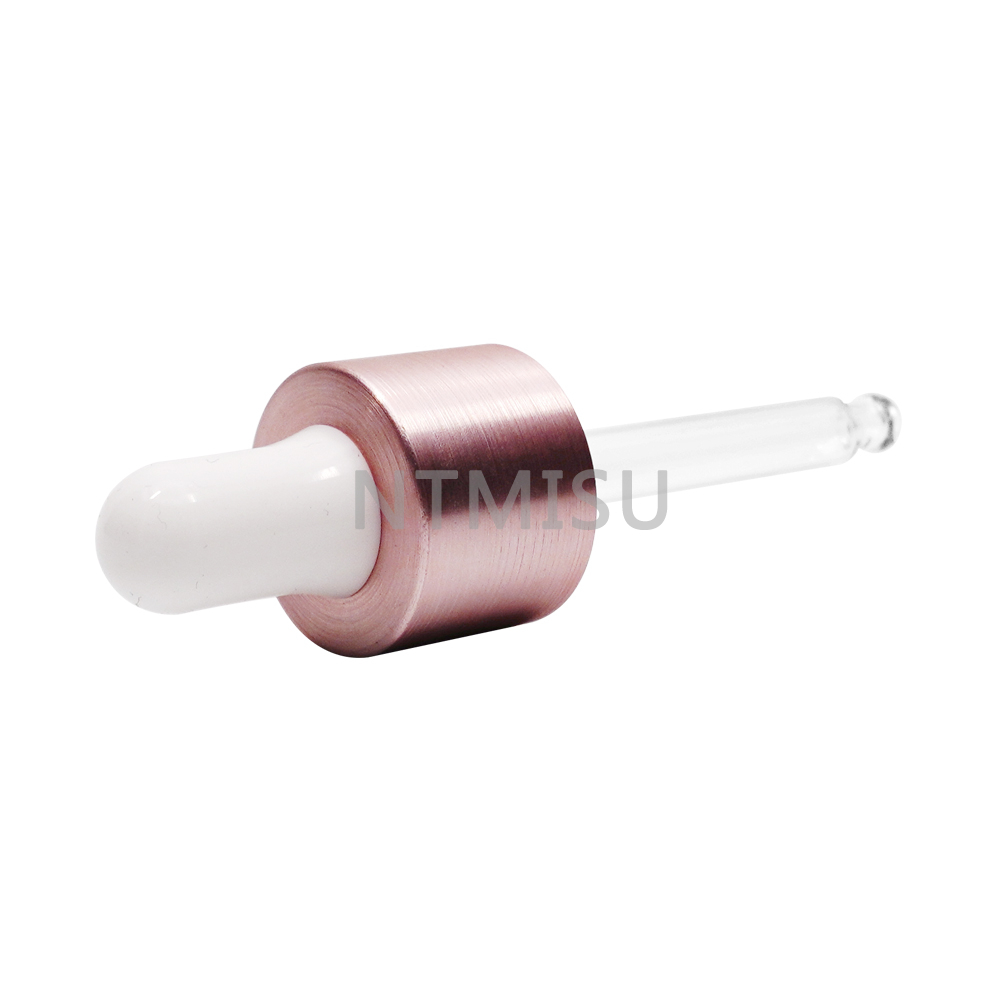 20 410 قطارة من الألومنيوم باللون الذهبي الوردي لزجاجة الزيت العطري