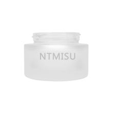 برطمان كريم زجاجي 50 جرام مع أغطية من الخيزران للعناية بالبشرة