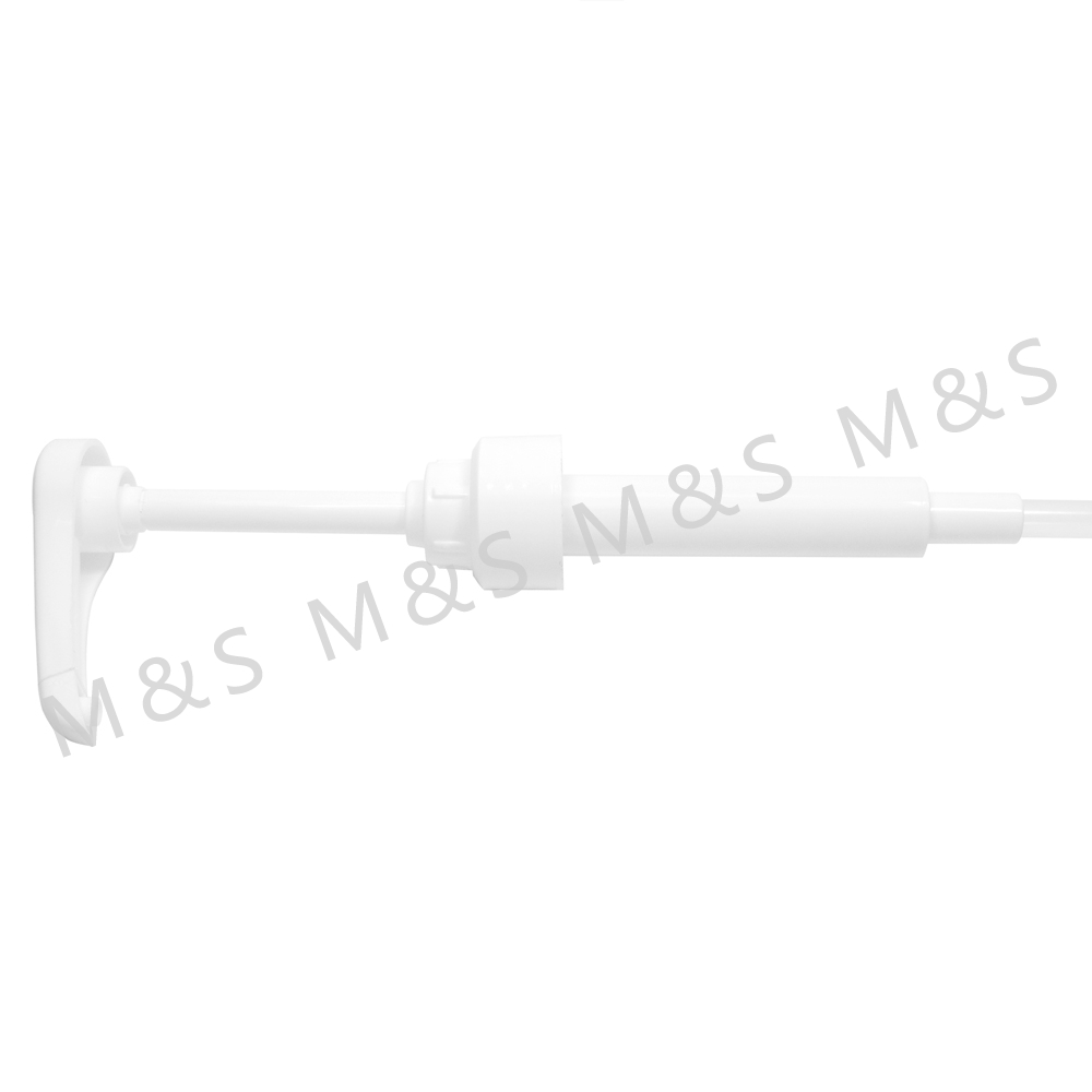 مضخة شراب من البلاستيك الأبيض مقاس 31 مم لتوزيع الشوكولاتة