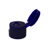 20mm الأزرق الداكن البلاستيك السلس جولة المسمار الوجه الغطاء العلوي