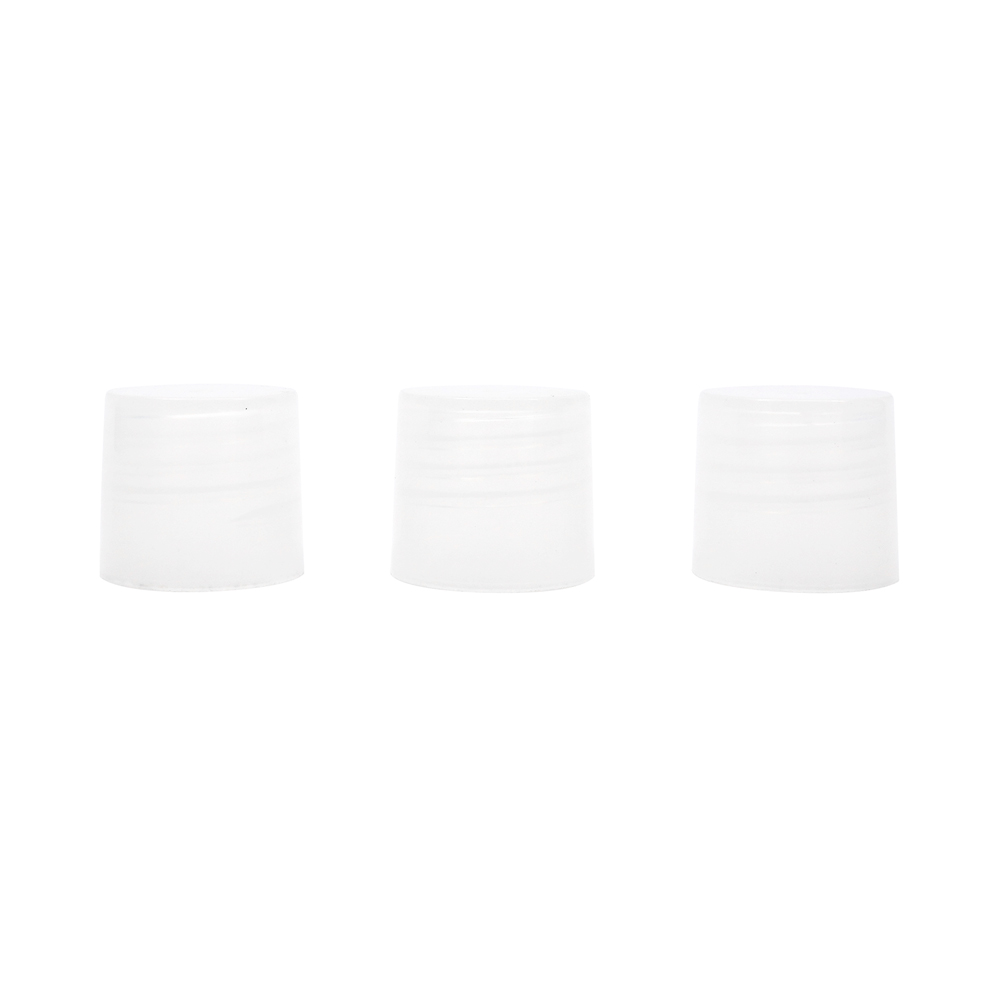 غطاء علوي لولبي ناعم من البلاستيك الشفاف مقاس 18 مم 