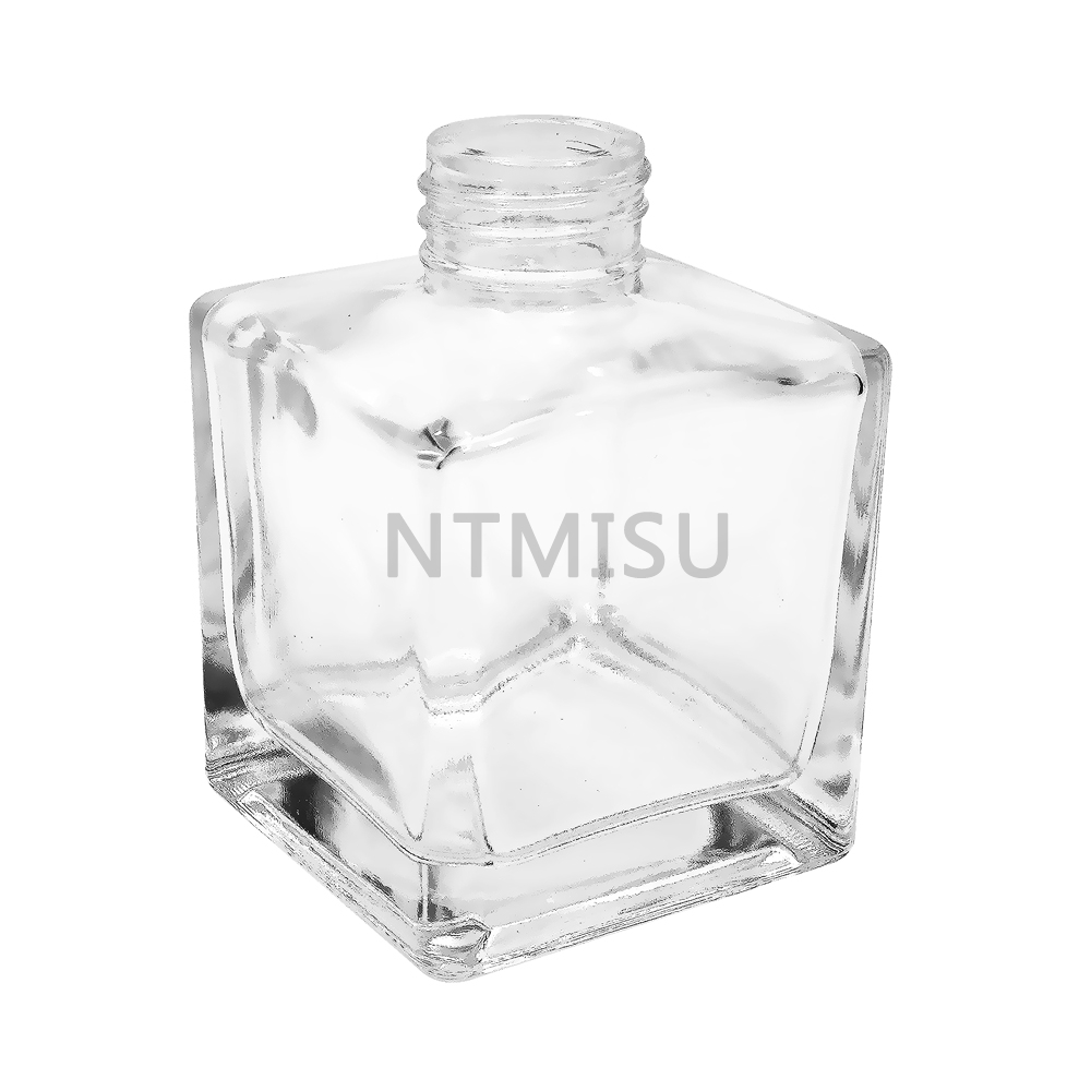 زجاجة عطرية زجاجية مربعة الشكل سعة 150 مل