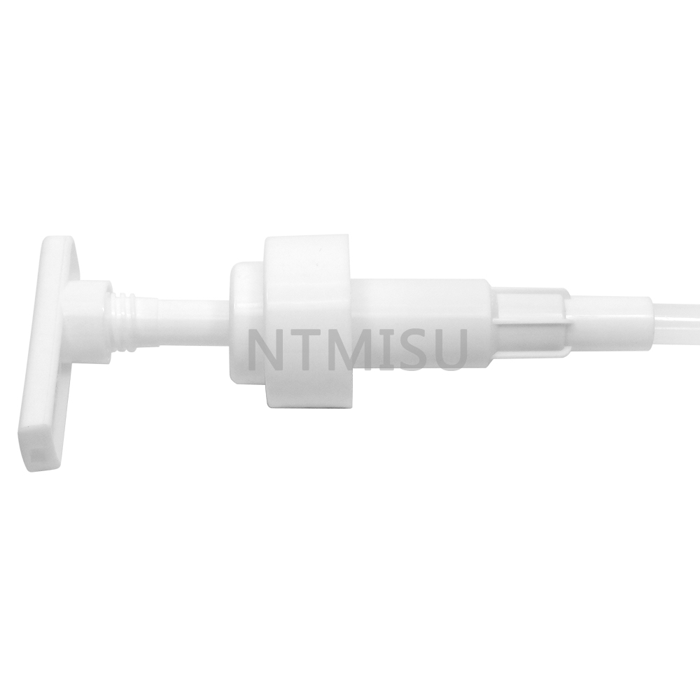 32 410 مضخة غسول بلاستيكية ناعمة لولبية بيضاء لزجاجة مستحضرات التجميل