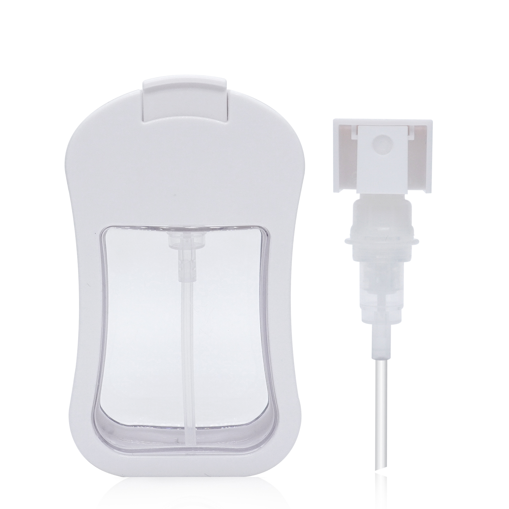 50 مللي زجاجة رذاذ جيب مصنوعة حسب الطلب زجاجة عطر بطاقة الائتمان زجاجة رذاذ بلاستيكية فارغة