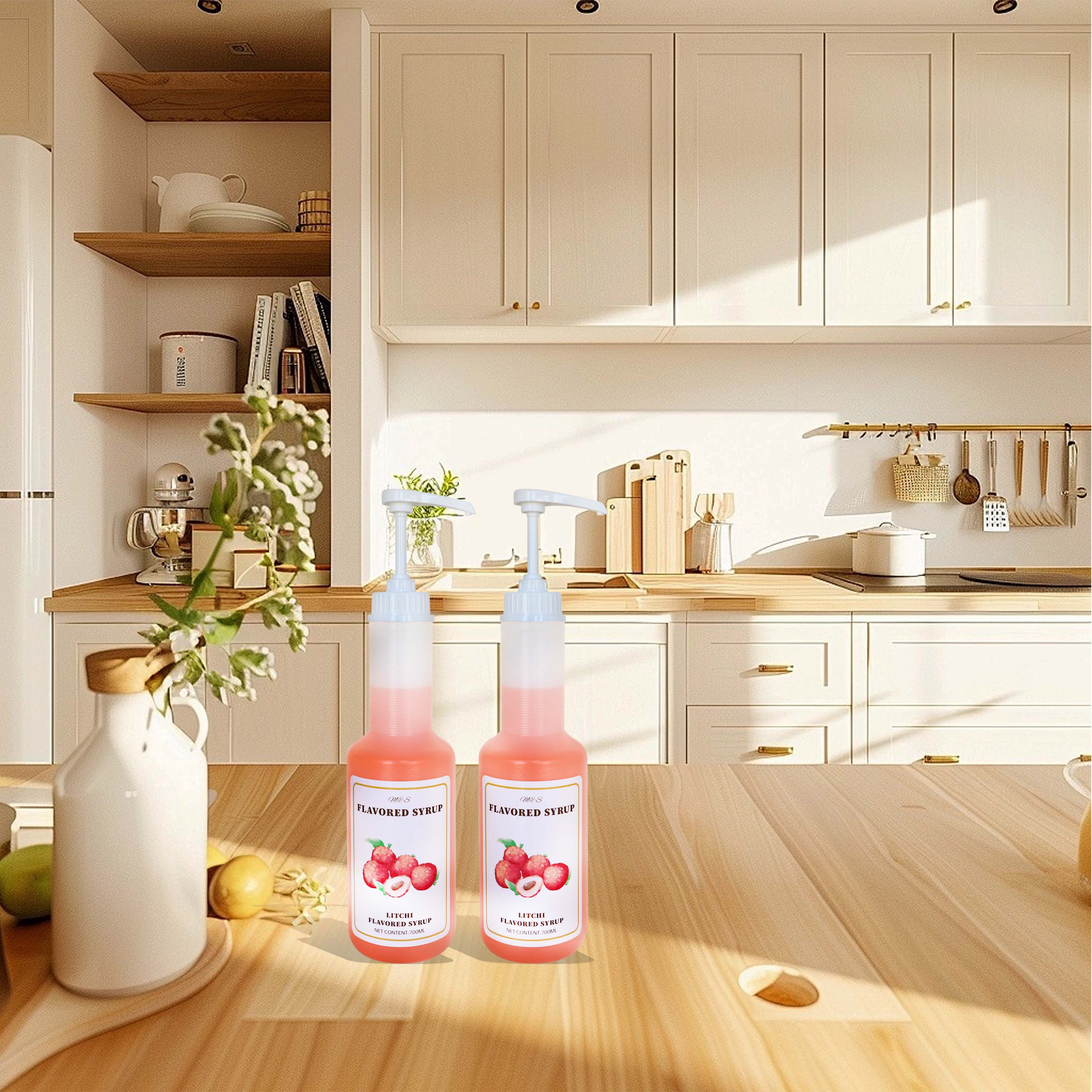 42/410 مضخة طعام بيضاء 5cc مضخة شراب الغذاء الصف البلاستيك العبث واضح مضخة العسل لموزع السوائل