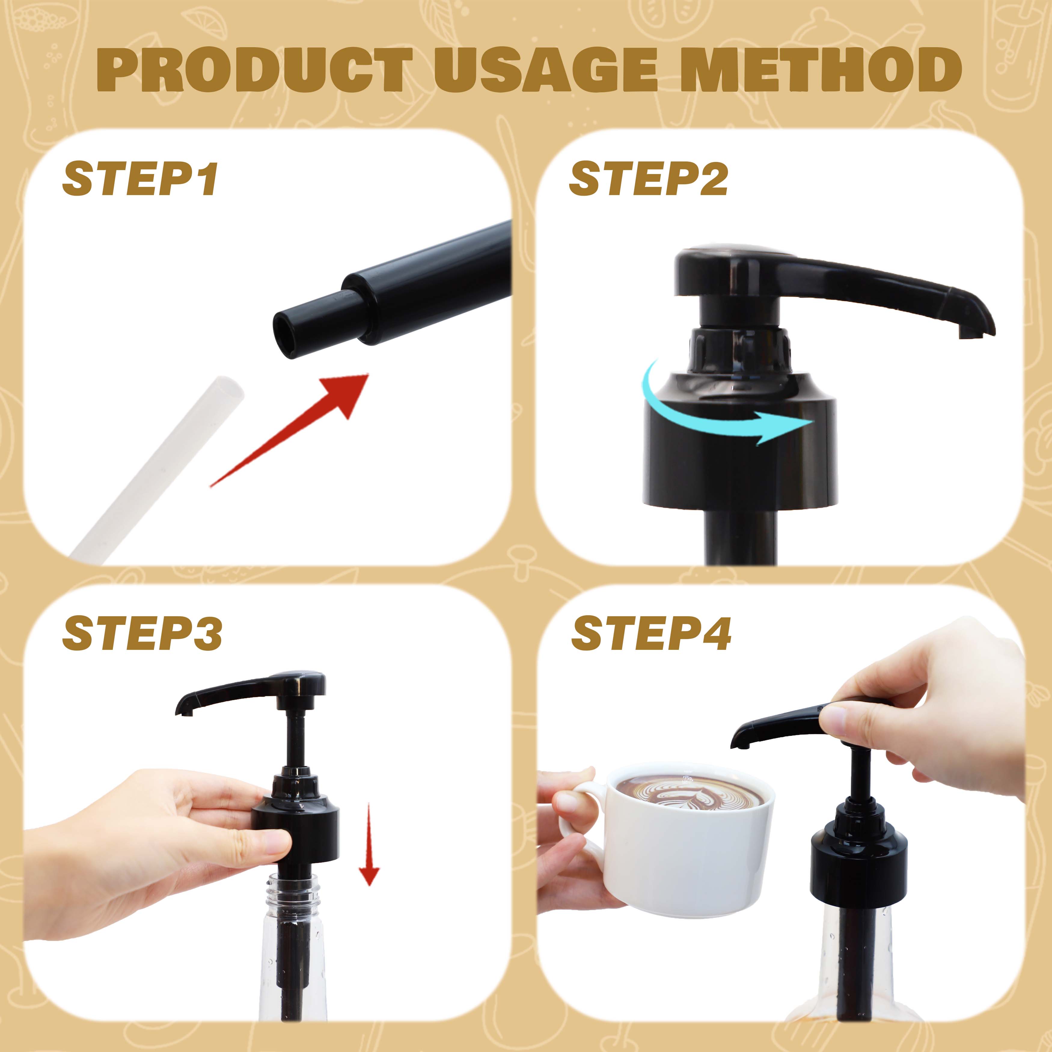 مضخة شراب عالمية خضراء 10 مل مضخة توزيع شراب مضخة للطعام لزجاجة مونين زجاجية سعة 750 مل