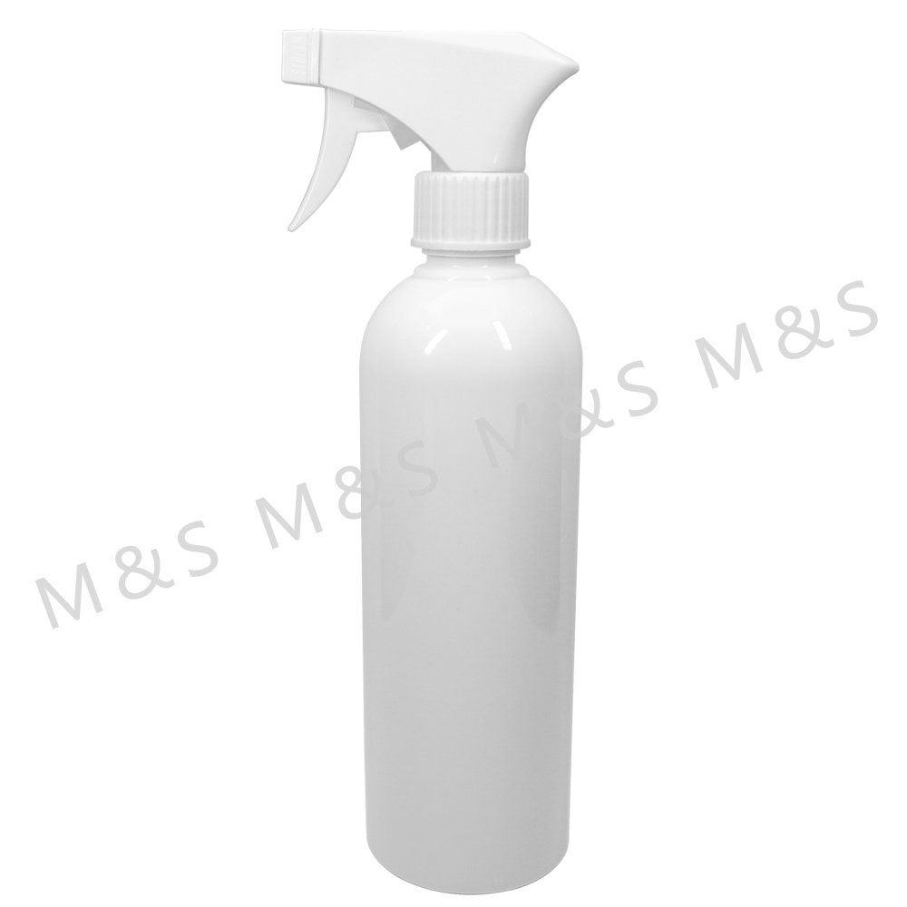 28 410 بخاخة زناد مربعة من البلاستيك المضلع باللون الأبيض