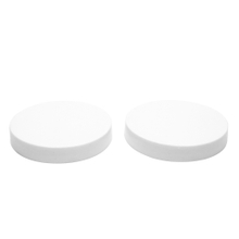 غطاء علوي برغي دائري ناعم من البلاستيك الأبيض مقاس 67 مم للزجاجة