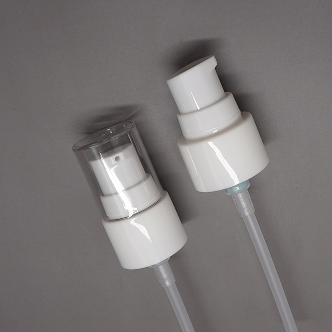 18 ملم خارج حزمة الربيع كريم مضخة البلاستيك نصف غطاء