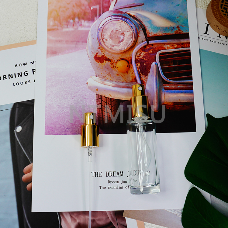 بخاخ عطر بريليانت 18 410 ألوميت لامع ذهبي فاين ميست