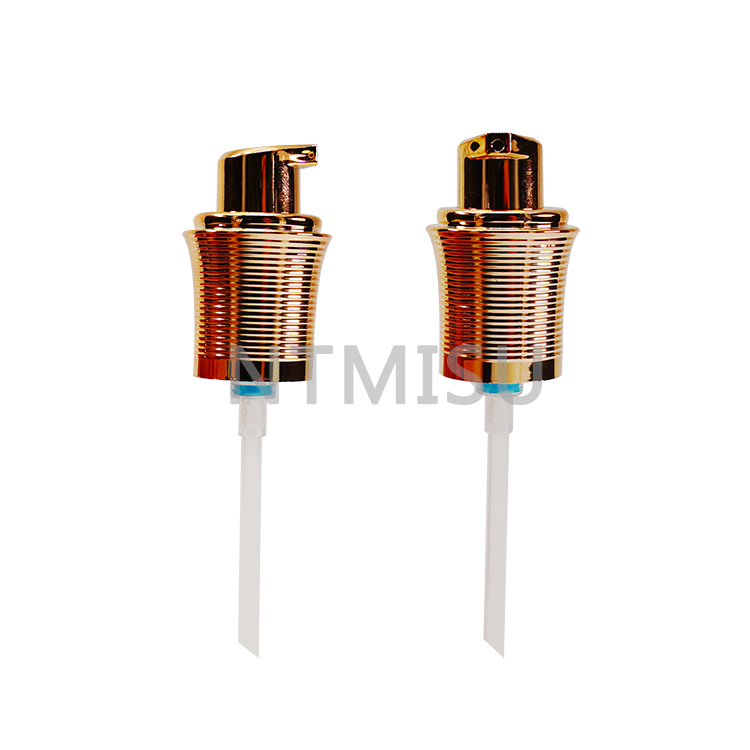 مضخة كريم على شكل كرة بولينج ذهبية لامعة 18 410 فاخرة لتغليف مستحضرات التجميل