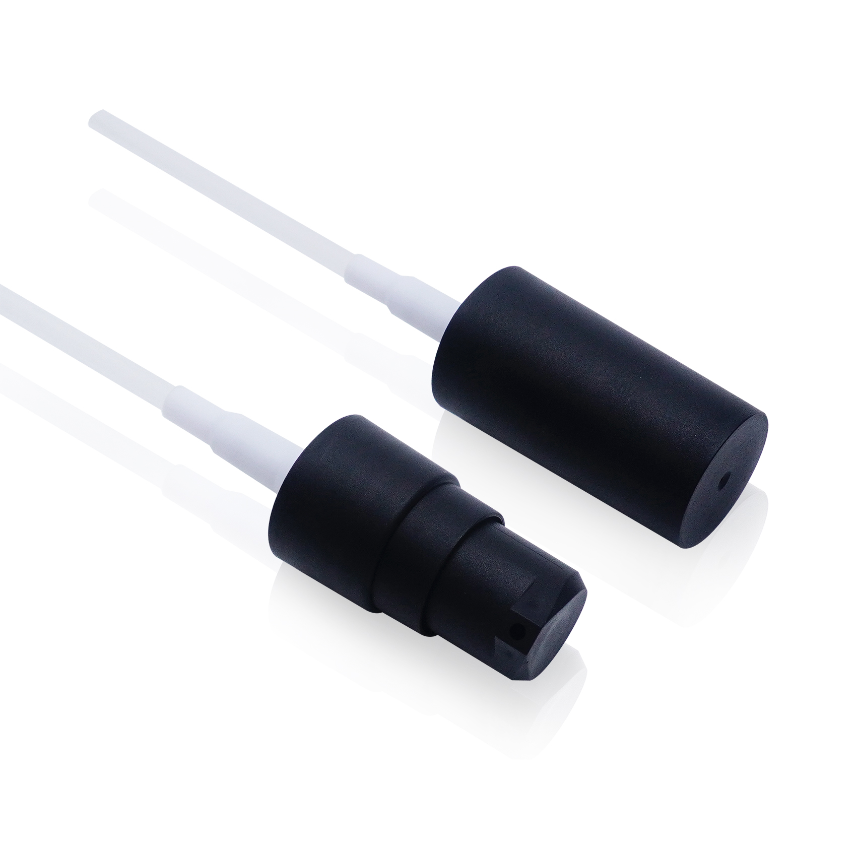 18 410 مضخة كريم بلاستيكية سوداء غير لامعة