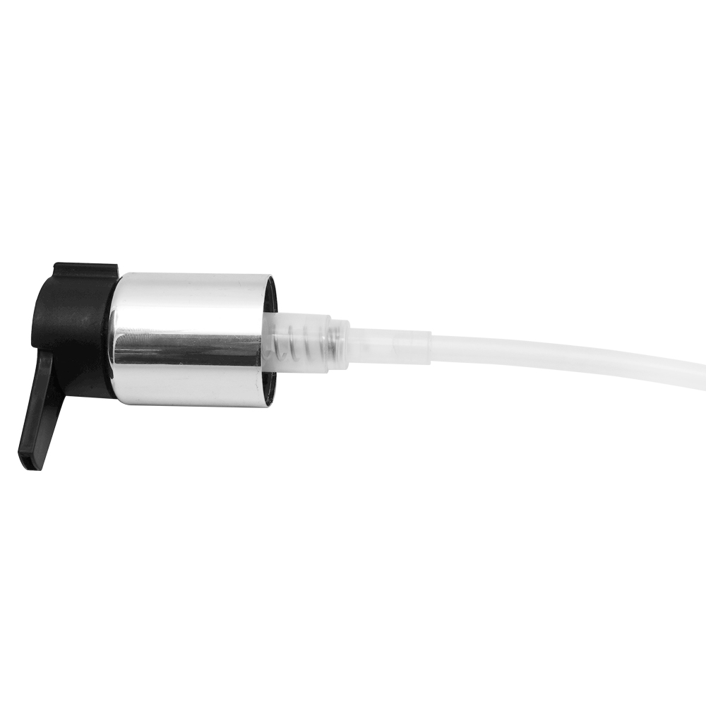 24415 مضخة كريم أسود من الألومنيوم لتغليف مستحضرات التجميل