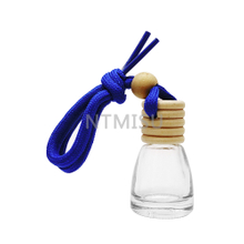 زجاجة عطر زجاجية سعة 6 مل وغطاء خشبي