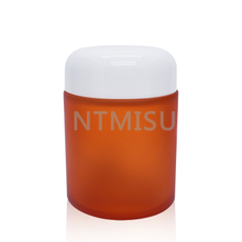 برطمان فارغ لمستحضرات التجميل من العنبر بوزن 3.3 أونصة