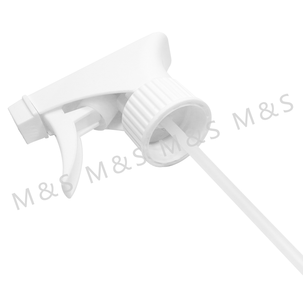 28 410 بخاخة زناد مربعة من البلاستيك المضلع باللون الأبيض