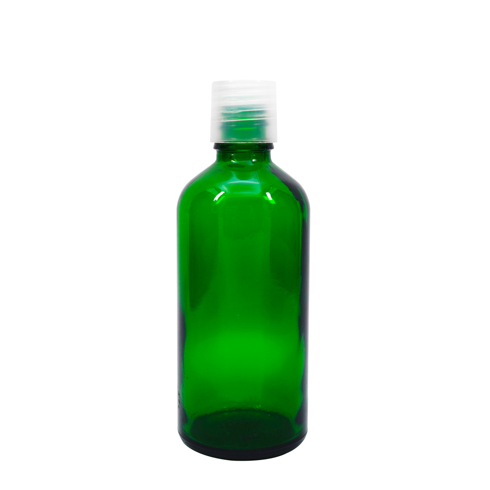 غطاء علوي لولبي ناعم من البلاستيك الشفاف مقاس 18 مم 