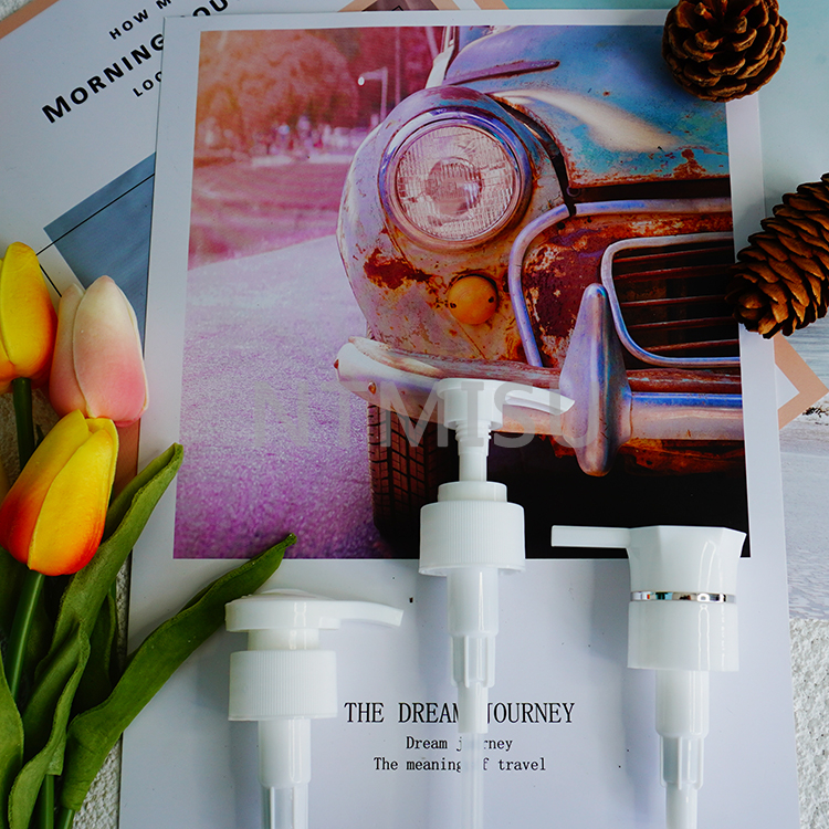 28 410 موزع مضخة سائل مضخة غسول طبيعية بيضاء للشامبو