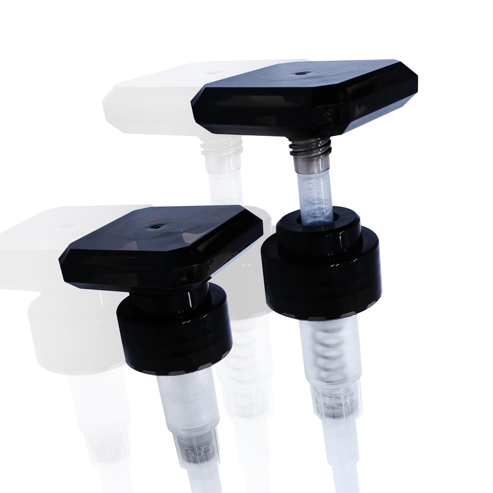 مضخة لوشن سوداء مربعة