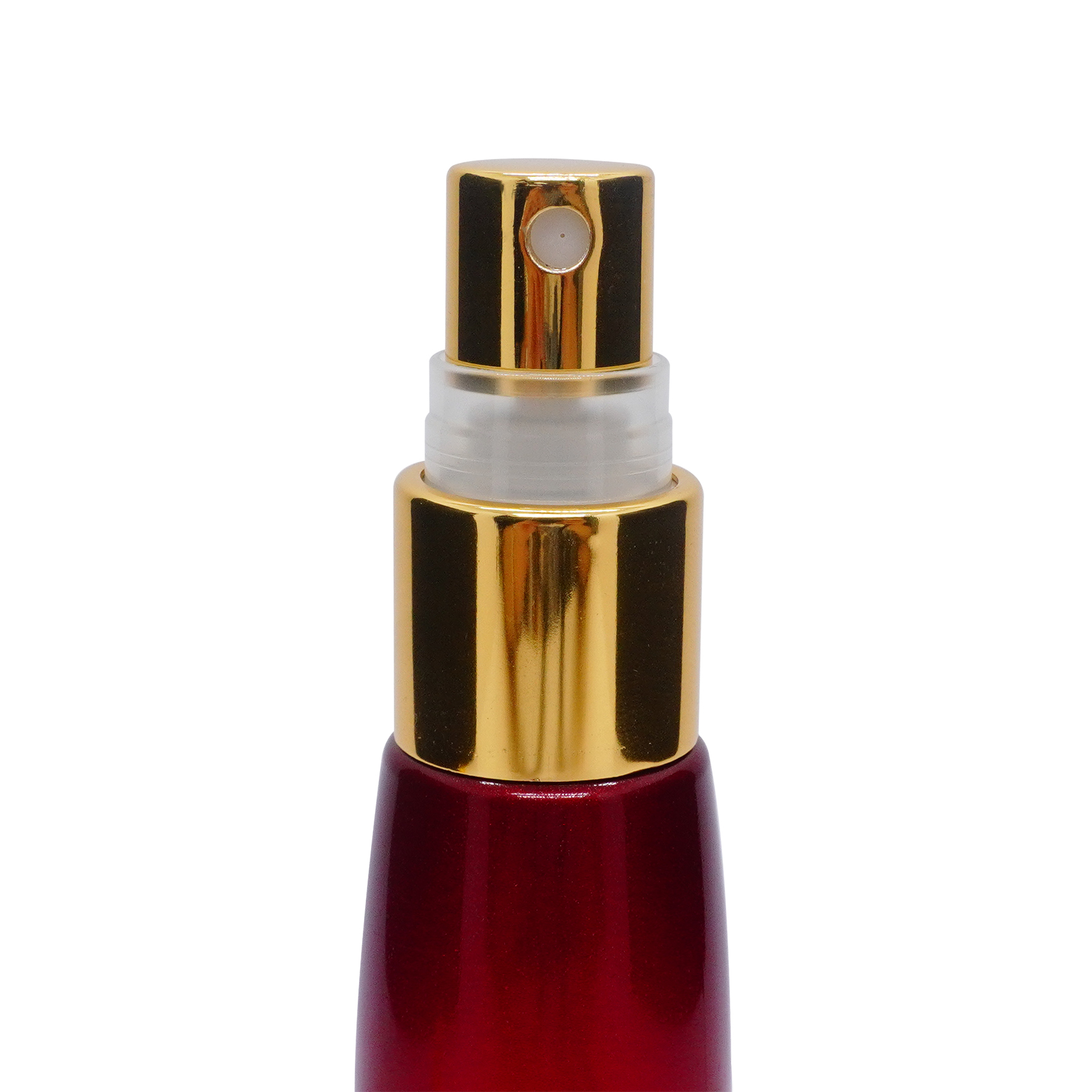 بخاخ رذاذ ناعم من البلاستيك والألومنيوم الذهبي الفاخر