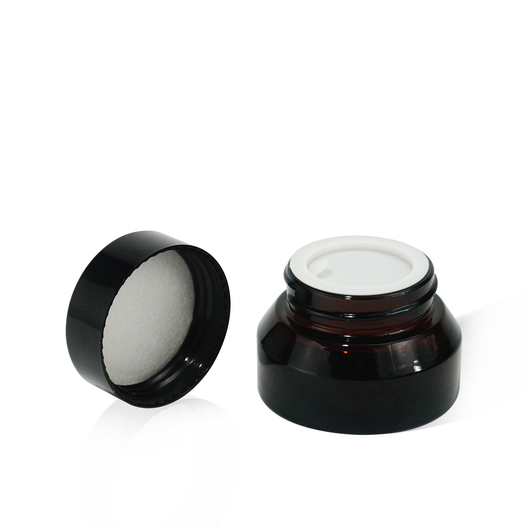 زجاجة جرة كريم العنبر 10 مل لمستحضرات التجميل