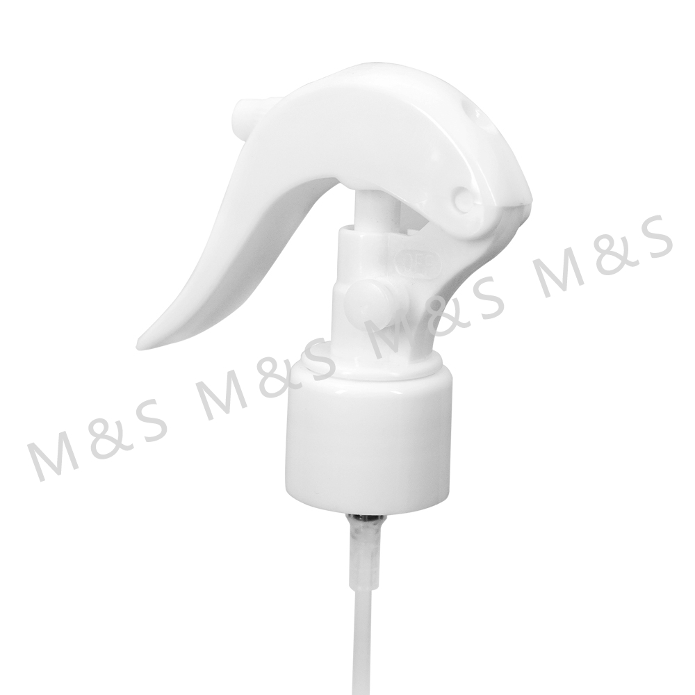 24 410 بخاخة صغيرة من البلاستيك الأبيض مع تصميم زر القفل