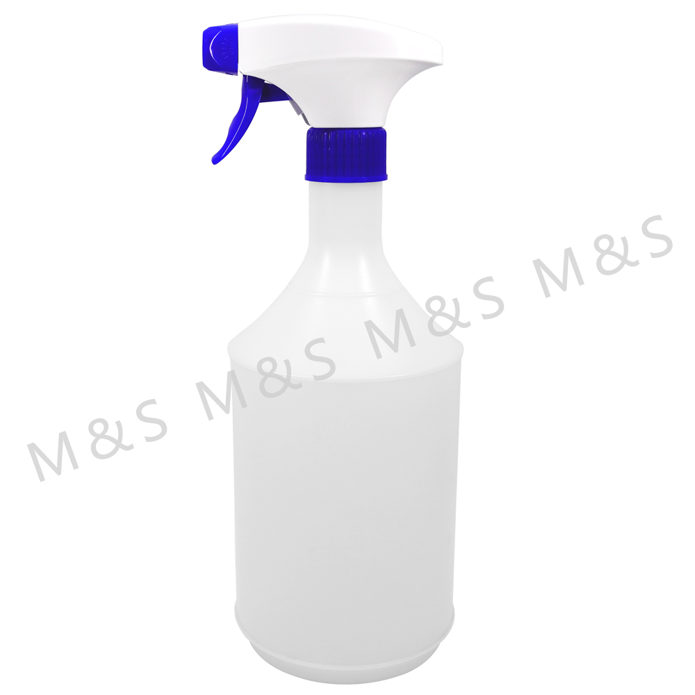 28 410 مضخة رش مربعة من البلاستيك المضلع باللونين الأبيض والأزرق