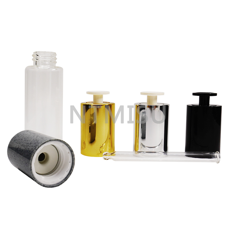 الجملة الكهروكيميائية الساطع قطارة بلاستيكية سوداء فضية ذهبية