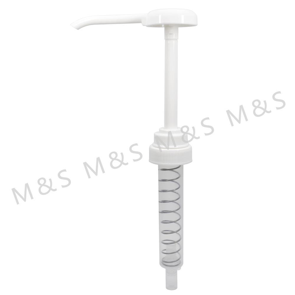 مضخة توزيع سائل من البلاستيك الأبيض بدرجة الطعام 30 سم مكعب