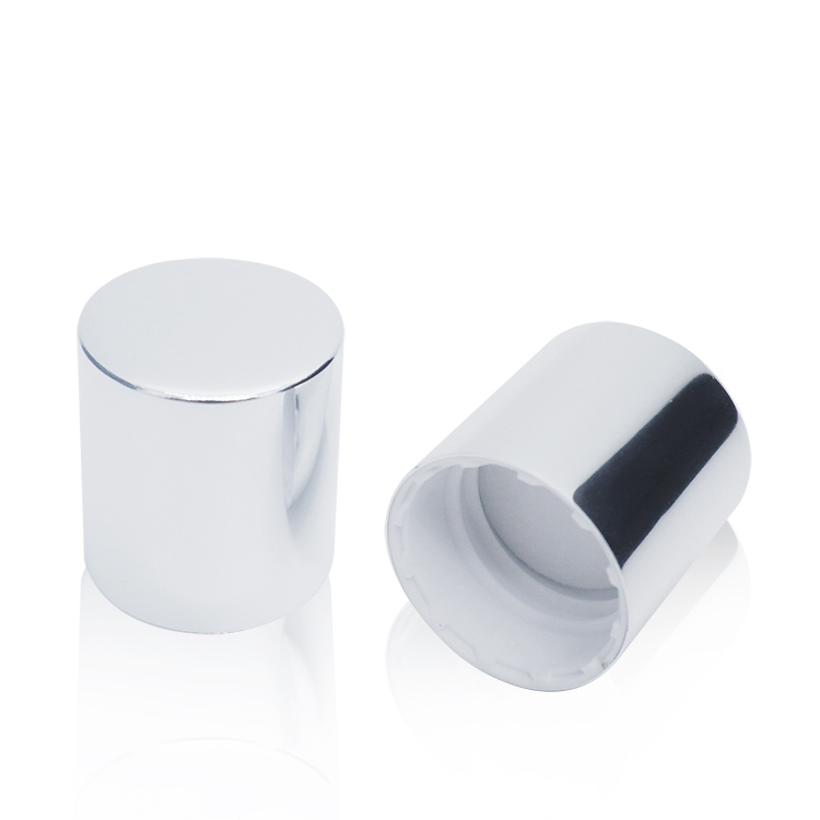 غطاء برغي بلاستيكي من الألومنيوم الفضي اللامع