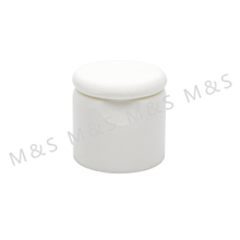 24 410 غطاء علوي ناعم من البلاستيك الأبيض لزجاجة مستحضرات التجميل