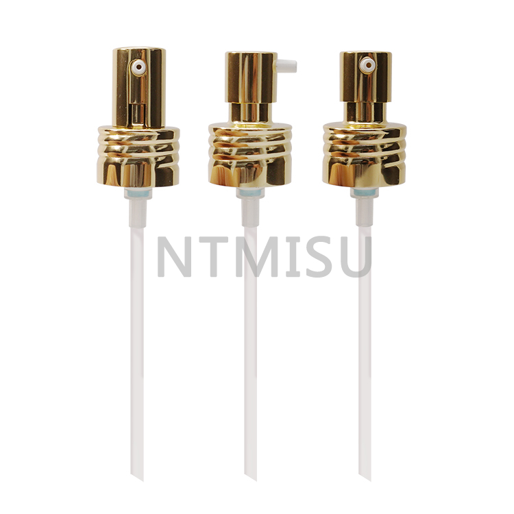 مضخة معالجة خط الخيط المزخرف بالذهب اللامع مضخة كريم التجميل