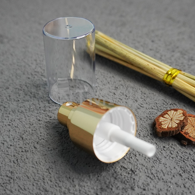 مضخة رش رذاذ فاخرة من الألومنيوم الذهبي اللامع 24 410 للزجاجات