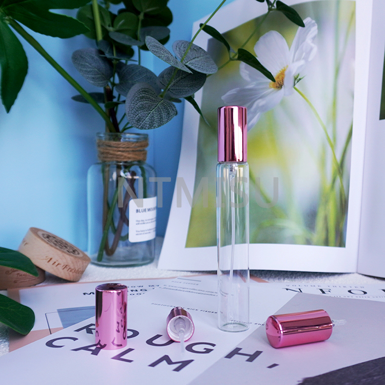 تصنيع احترافي 13 415 مضخة توزيع بخاخ عطر من الألومنيوم الوردي اللامع