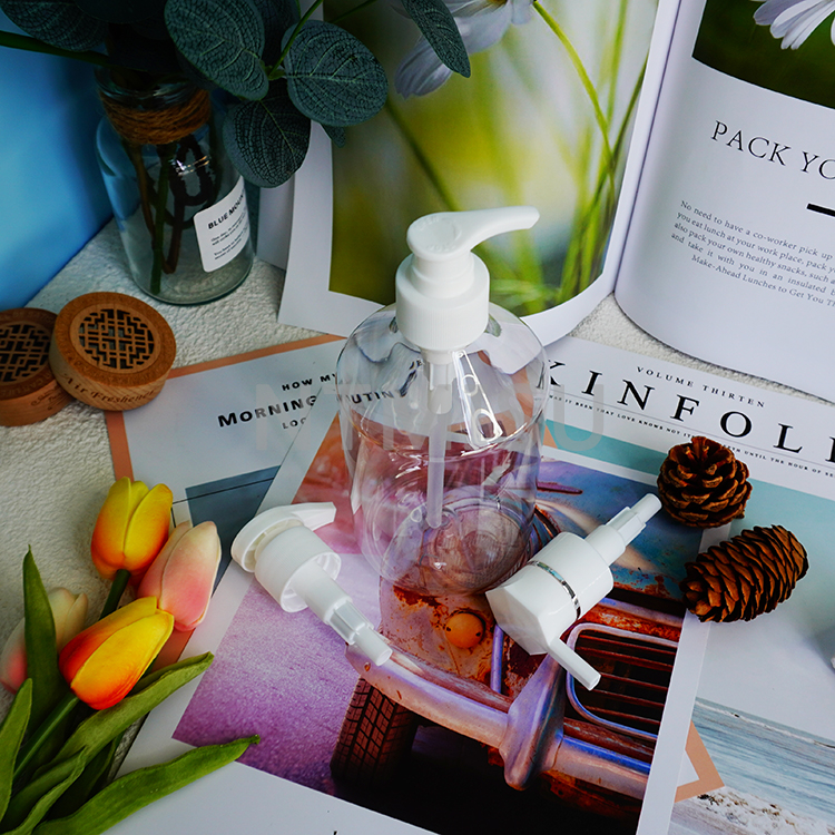 28 410 موزع مضخة سائل مضخة غسول طبيعية بيضاء للشامبو