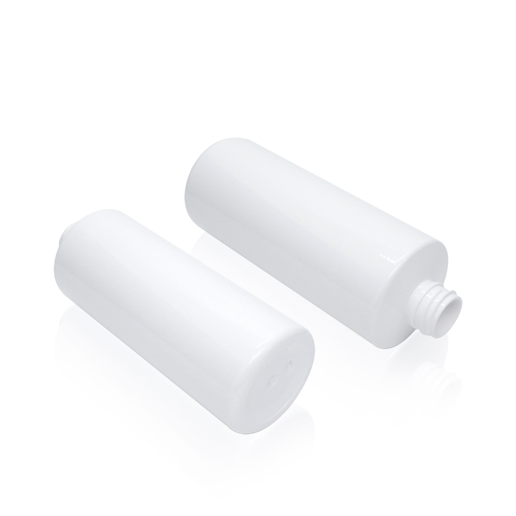 زجاجة أسطوانية سعة 500 مل مع مضخة لوشن من الخيزران